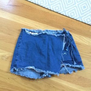 Denim skort